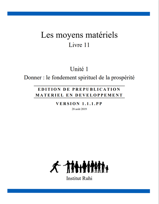 Livre 11: Les moyens matériels