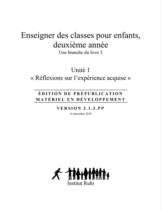 Enseigner des classes pour enfants,  deuxième année