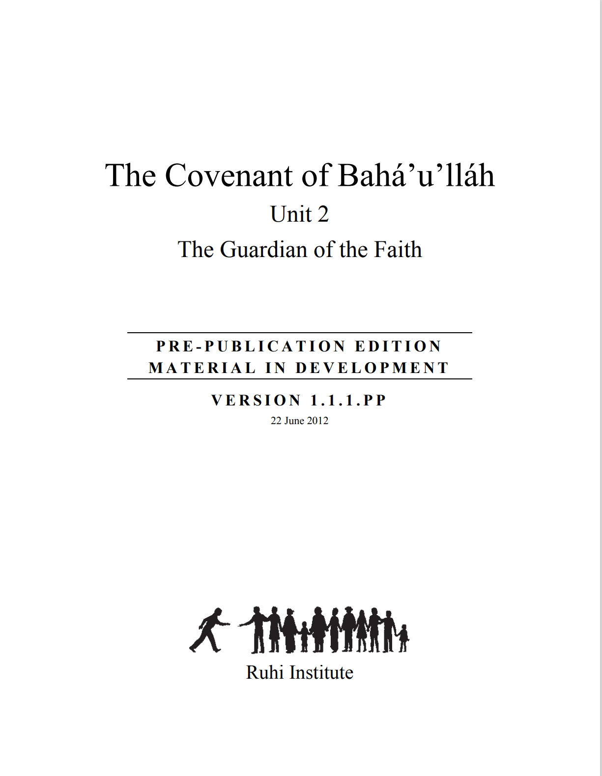 Book 8: The Covenant of Baháʼu'lláh