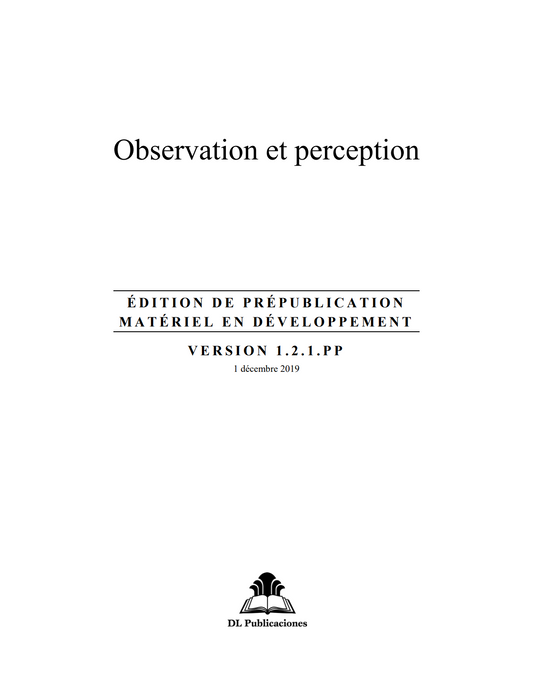 Observation et perception