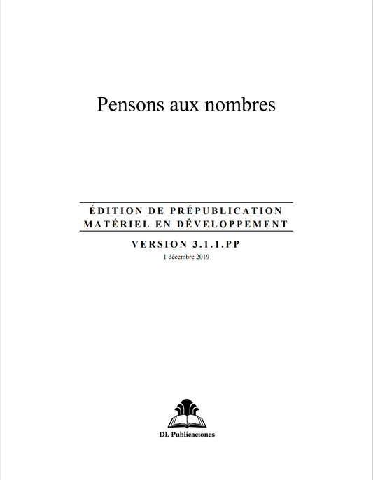 Pensons aux nombres